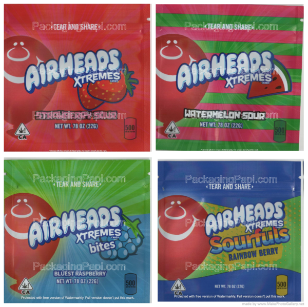 Airheads / Gasheads Extremes Edible Mylar Packaging *EMPTY BAGS* - Image 5