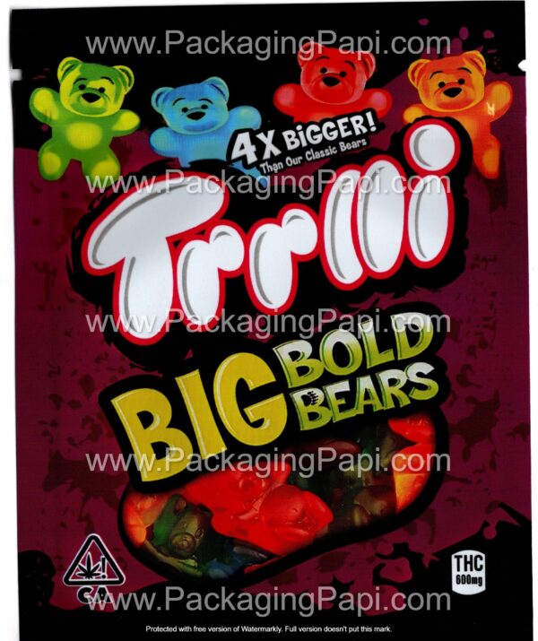 Trolli Small THC Mylar Bag Edible Gummy Packaging (24+ Variations) *Empty Bags* - Image 3