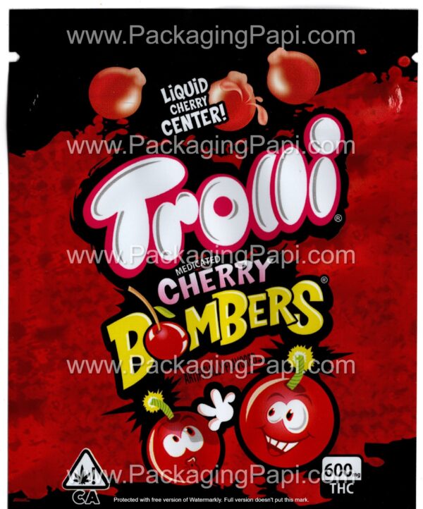 Trolli Small THC Mylar Bag Edible Gummy Packaging (24+ Variations) *Empty Bags* - Image 4