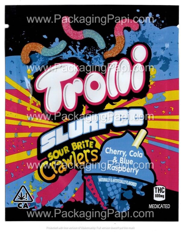 Trolli Small THC Mylar Bag Edible Gummy Packaging (24+ Variations) *Empty Bags* - Image 15