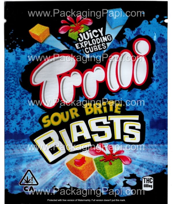 Trolli Small THC Mylar Bag Edible Gummy Packaging (24+ Variations) *Empty Bags* - Image 5