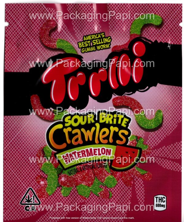 Trolli Small THC Mylar Bag Edible Gummy Packaging (24+ Variations) *Empty Bags* - Image 6
