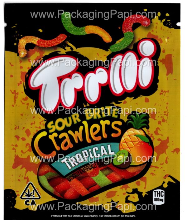 Trolli Small THC Mylar Bag Edible Gummy Packaging (24+ Variations) *Empty Bags* - Image 9