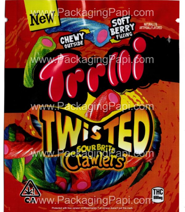 Trolli Small THC Mylar Bag Edible Gummy Packaging (24+ Variations) *Empty Bags* - Image 12