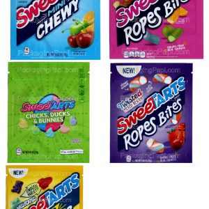 Small SweeTarts (6 Variations) Packaging Mylar Bag *Empty Bags*