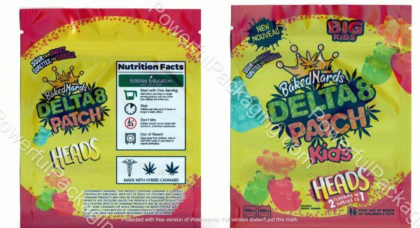 Baked Nards D8 Patch Heads 2 flavors in 1