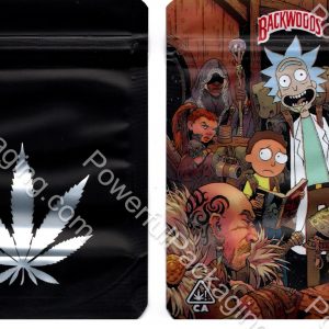 BACKWOODS Rick and Morty (Folklore) Mylar Bag 3.5g Flower Packaging *Empty Bags* (CaSupply)