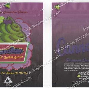 Cannatique : Black Raspberry Gelato Bag *Empty Bags* (CaSupply)