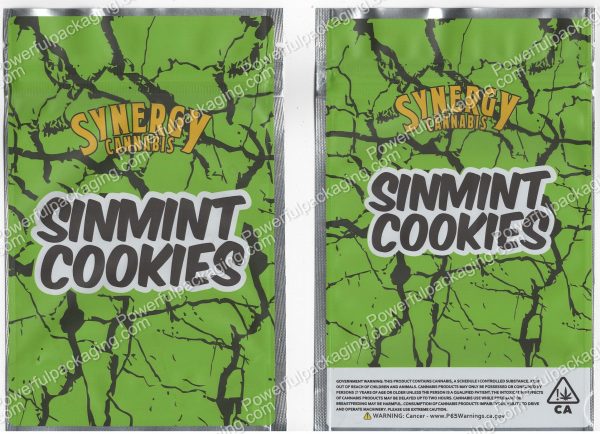Synergy Cannabis : Sinmint Cookies Bag *Empty Bags* (CaSupply) #T1