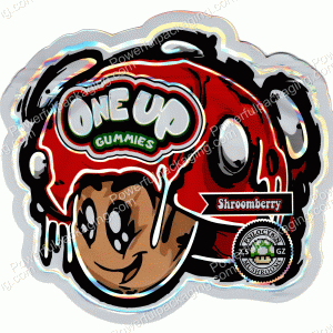 OneUp : Gummies (Shroomberry) 3D Bag *Empty Bags* (CaSupply) #3D