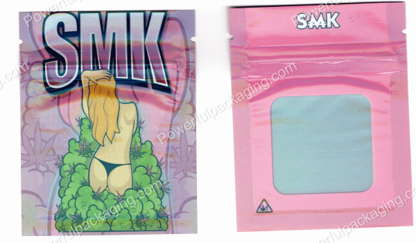 SMK : Women in Bushes (Mini 1Gram) Bag w/ Window *Empty Bags* (CaSupply) #M2
