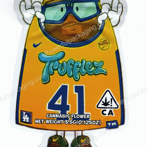 Trufflez : Jersey #41 3D Mylar Shaped Bag 3.5g Flower Packaging *Empty Bags* (CaSupply) #3D