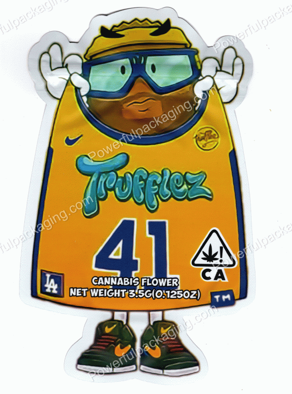 Trufflez : Jersey #41 3D Mylar Shaped Bag 3.5g Flower Packaging *Empty Bags* (CaSupply) #3D