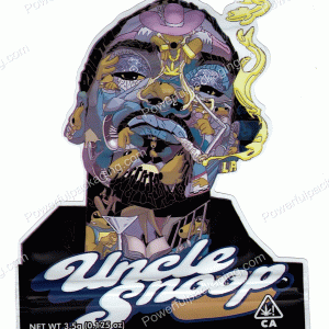 Uncle Snoop Generic 3D Mylar Shaped Bag 3.5g Flower Packaging *Empty Bags* (CaSupply) #3D