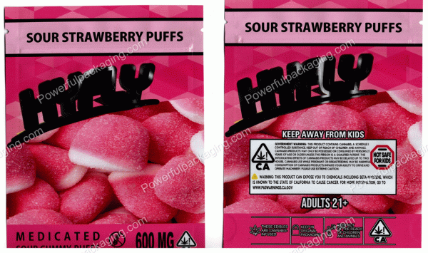 HYFLY : Sour Strawberry Puffs Bag *Empty Bags* (CaSupply) #H1