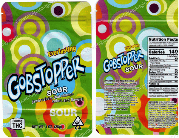 Everlasting Gobstopper : Sour Bag *Empty Bags* (CaSupply) #E1