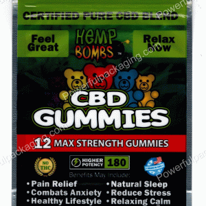 Hemp Bombs : CBD Gummies (Complete Relaxation) Bag *Empty Bags* (CaSupply) #N1