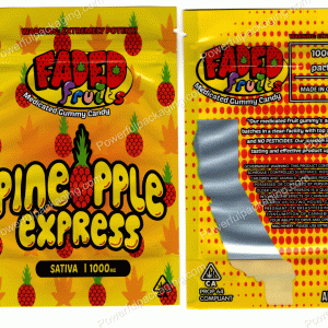 FADED fruits : Pineapple Express (Sativa 1000mg) Bag *Empty Bags* (CaSupply) #E2