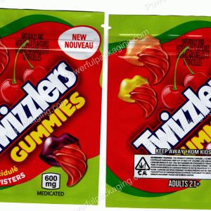 Twizzlers : Tangy Tongue Twisters Gummies Bag *Empty Bags* (CaSupply) #E2