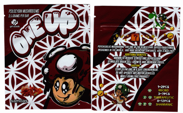 One Up : Girl Scouts Samoas (Psilocybin Mushrooms) Bag *Empty Bags* (CaSupply) #E2