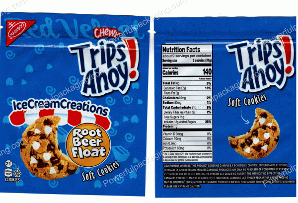Trips Ahoy ! : Chewy Root Beer Float Bag *Empty Bags* (CaSupply) #E2