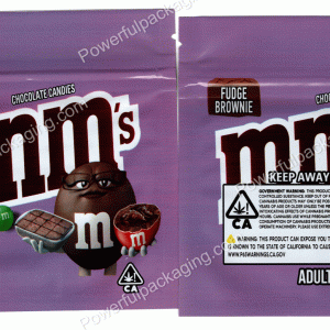 MnM's : Fudge Brownie Snack Bag *Empty Bags* (CaSupply) #E2