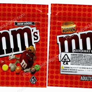 MnM's : Peanut Butter Snack Bag *Empty Bags* (CaSupply) #E2