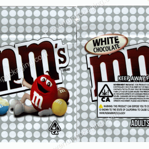 MnM's : White Chocolate (White Bag) Snack Bag *Empty Bags* (CaSupply) #E2
