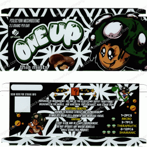ONEUP Psilocybin Mushroom Bar : Girl Scouts (Thin Mints) 3.5g (10 Pack Box Set) (2.5x5.5in) *Empty Box* (CaSupply) #X1