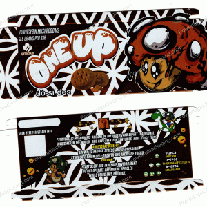 ONEUP Psilocybin Mushroom Bar : Girl Scouts (do-si-dos) 3.5g (10 Pack Box Set) (2.5x5.5in) *Empty Box* (CaSupply) #X1