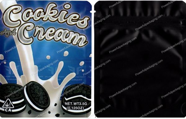 Cookies and Cream Mylar Flower 3.5 Bag *Empty Bags* (CaSupply) #S1