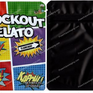 Flame Factory : Knockout Gelato Mylar Flower 3.5 Bag *Empty Bags* (CaSupply) #S1