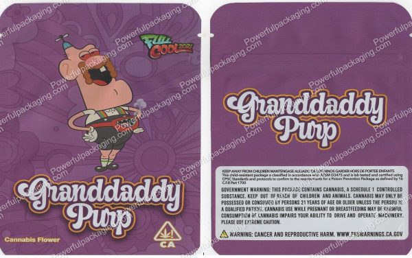 FULLCOOL2021 : Granddaddy Purp Bag *Empty Bags* (CaSupply) #S1