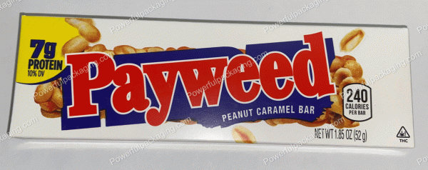 Payweed Peanut Caramel Bar Box (2x6.5in) *Empty Box* (CaSupply) #X1