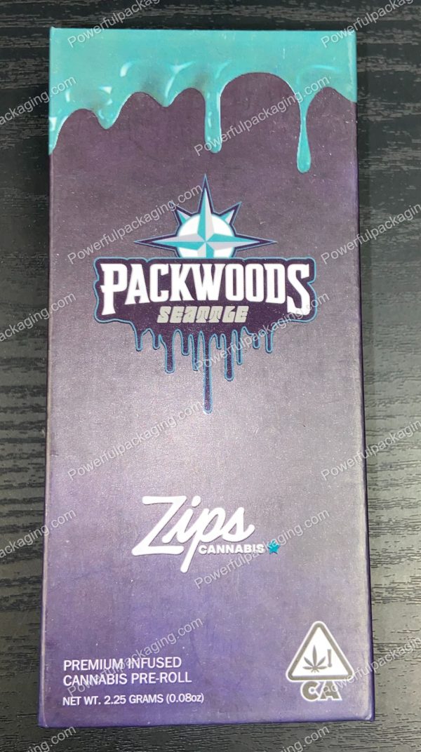 Packwoods Seattle : (Zips) Hybrid, Glass Tube, Magnetic Box, Stickers, Wax and Tip/ Mouthpiece 'PREROLLED BLUNT' *Empty Pre-Rolls* (50/100 Pack Set) (CA-Supply) - Image 2