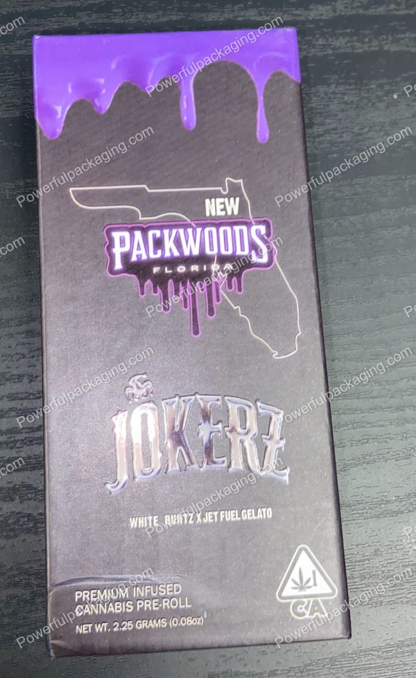 Packwoods Florida : (Jokerz) Hybrid, Glass Tube, Magnetic Box, Stickers, Wax and Tip/ Mouthpiece 'PREROLLED BLUNT' *Empty Pre-Rolls* (50/100 Pack Set) (CA-Supply) - Image 2
