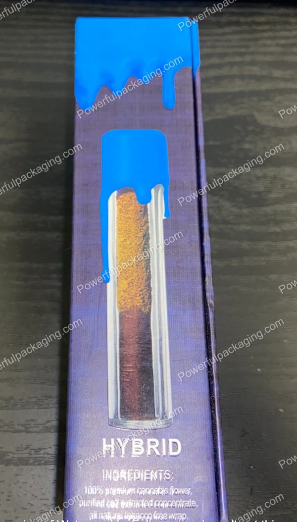 Packwoods Los Angeles x Blue Chip : (Peanut Butter Cup) Hybrid, Glass Tube, Magnetic Box, Stickers, Wax and Tip/ Mouthpiece 'PREROLLED BLUNT' *Empty Pre-Rolls* (50/100 Pack Set) (CA-Supply) - Image 6