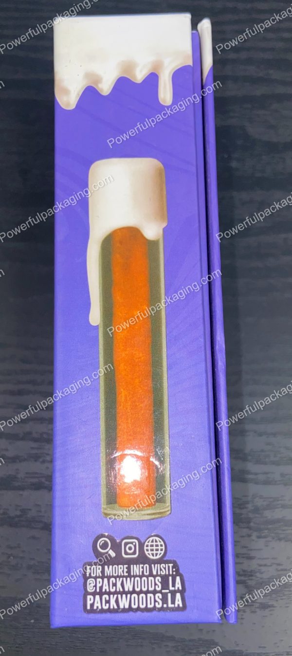 Packwoods Los Angeles x Seven Leaves : (Bon Bons) Glass Tube, Magnetic Box, Stickers, Wax and Tip/ Mouthpiece 'PREROLLED BLUNT' *Empty Pre-Rolls* (50/100 Pack Set) (CA-Supply) - Image 3