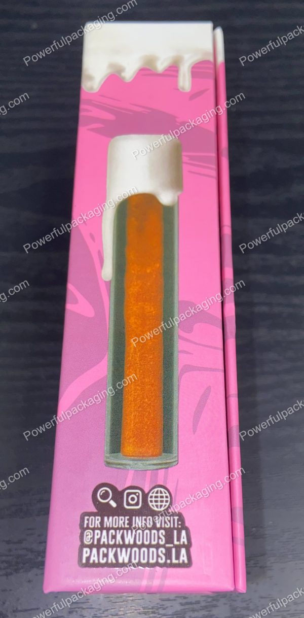 Packwoods Los Angeles x Seven Leaves : (VOVO) Glass Tube, Magnetic Box, Stickers, Wax and Tip/ Mouthpiece 'PREROLLED BLUNT' *Empty Pre-Rolls* (50/100 Pack Set) (CA-Supply) - Image 4