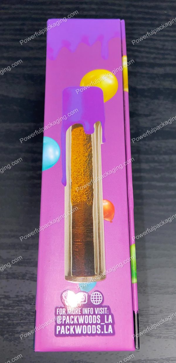 Packwoods Los Angeles x Bleu Zlushie : (Bleu Zlushie) Glass Tube, Magnetic Box, Stickers, Wax and Tip/ Mouthpiece 'PREROLLED BLUNT' *Empty Pre-Rolls* (50/100 Pack Set) (CA-Supply) - Image 3