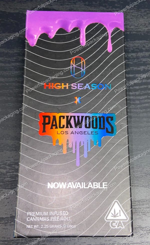 Packwoods Los Angeles x High Season : (Now Available) Hybrid, Glass Tube, Magnetic Box, Stickers, Wax and Tip/ Mouthpiece 'PREROLLED BLUNT' *Empty Pre-Rolls* (50/100 Pack Set) (CA-Supply) - Image 2