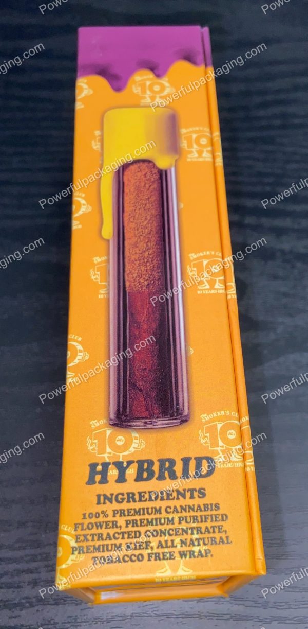 Packwoods Los Angeles x The Smokers Club : (Jobstopper) Hybrid, Glass Tube, Magnetic Box, Stickers, Wax and Tip/ Mouthpiece 'PREROLLED BLUNT' *Empty Pre-Rolls* (50/100 Pack Set) (CA-Supply) - Image 3