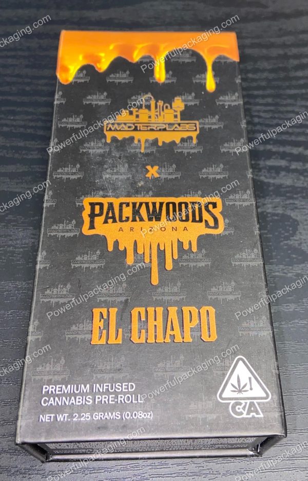 Packwoods Arizona x MAD TERPLABS : (El Chapo) Hybrid, Glass Tube, Magnetic Box, Stickers, Wax and Tip/ Mouthpiece 'PREROLLED BLUNT' *Empty Pre-Rolls* (50/100 Pack Set) (CA-Supply) - Image 2
