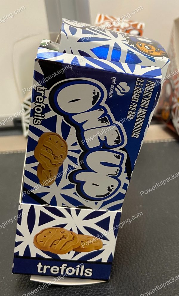 ONEUP Psilocybin Mushroom Bar : Girl Scouts (Trefoils) 3.5g (5/10 Pack Box Set) (2.5x5.5in) *Empty Box* (CaSupply) #X1 - Image 2
