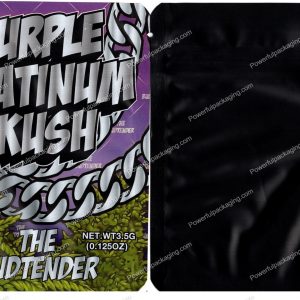 The Budtender : Purple Platinum Kush Mylar Flower 3.5 Bag *Empty Bags* (CaSupply) #S1