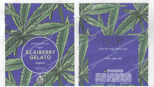 Sherbinskis : Acaiberry Gelato 3.5 Bag *Empty Bags* (CaSupply) #R1