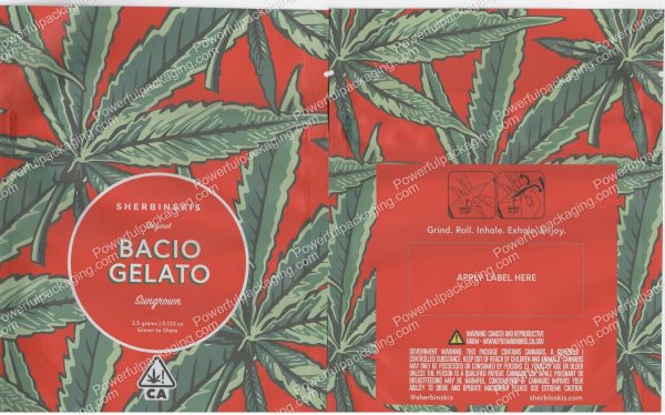 Sherbinskis : Bacio Gelato 3.5 Bag *Empty Bags* (CaSupply) #R1