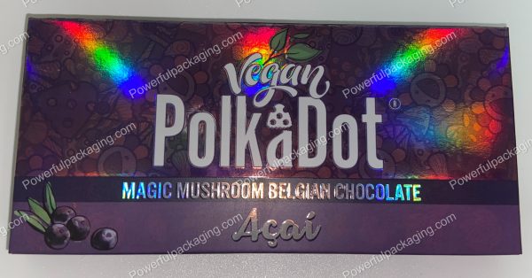 PolkaDot Magic Mushroom Belgain Chocolate : Vegan Acai 4g 10-Pack with Display Case (5x2.5in) *Empty Box* (CaSupply) - Image 4