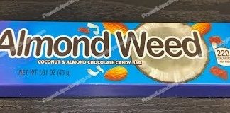 Almond Weed Bar Box (1.75x6.75in) *Empty Box* (CaSupply) #X1