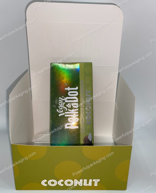 PolkaDot Magic Mushroom Belgain Chocolate : Vegan Coconut 4g 10-Pack with Display Case (5x2.5in) *Empty Box* (CaSupply) - Image 3